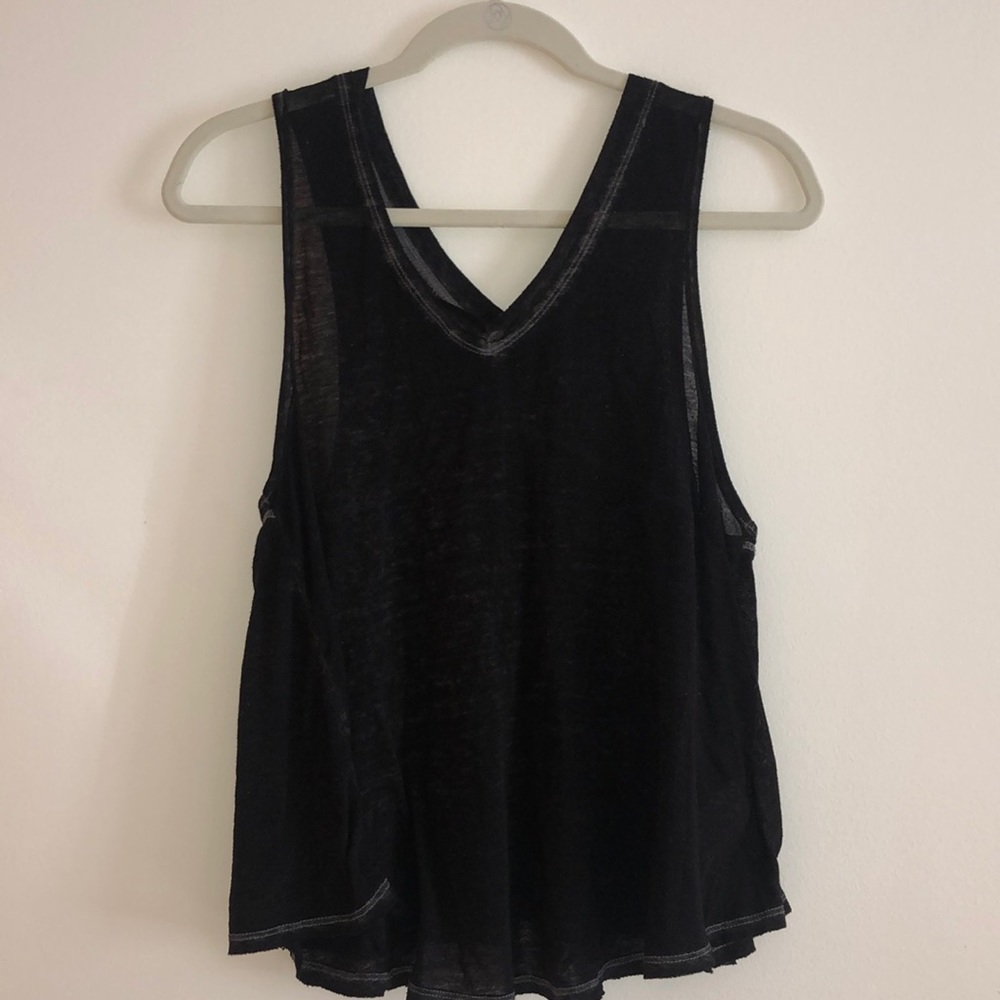 Flowy Free People tank top size S faded black